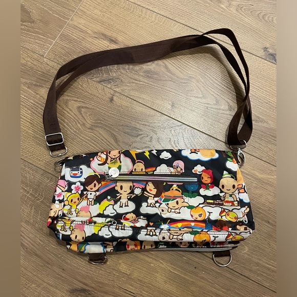Tokidoki x LeSportsac Shoulder Bag Heavenly Baby Print READ DESCRIPTION - Picture 7 of 8